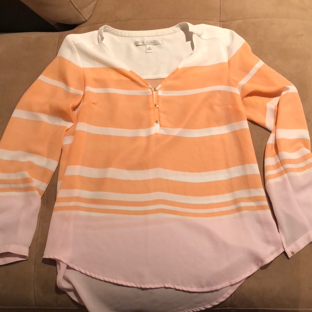 3/4 sleeve sheer dress shirt size M